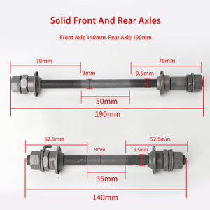 <span class=keywords><strong>Axe</strong></span> de vélo robuste et haute résistance, <span class=keywords><strong>axe</strong></span> de roue <span class=keywords><strong>avant</strong></span> et arrière fiable pour <span class=keywords><strong>VTT</strong></span> et vélo de route - Product Image 4