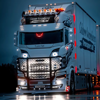 JHS Neu Solarbetriebene Teufelsauge-Fenster-LED-Dekorationsleuchten Wiederaufladbare Typ-C LED-Warnleuchte für LKW, PKW, SUV