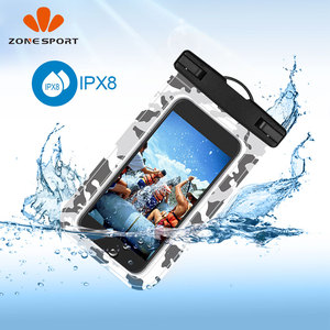 Bolsa seca de PVC de alta calidad, funda de teléfono impermeable táctil con estampado personalizado para protección de teléfono móvil, <span class=keywords><strong>tamaño</strong></span> y Color personalizables - Product Image 6