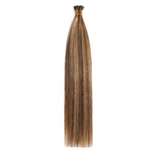 100% Extensiones de cabello humano virgen real Punta de palo recto # P4/27 Onda profunda suelta Pre-Bonded I Tip Cabello humano Remy - Product Image 3