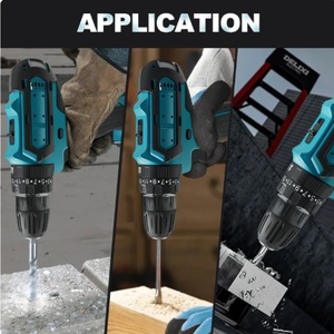 20V nền tảng bàn chải tác động điều khiển 10mm chống trượt Chuck tương thích khoan/cờ lê pin 1h sạc nhanh tùy biến hỗ trợ - Product Image 6