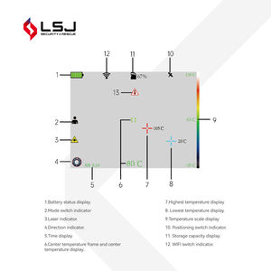 Caméra d'imagerie thermique <span class=keywords><strong>pompier</strong></span> professionnel portable TIC 3.5 pouces affichage IP67 étanche 640x512 résolution sécurité incendie - Product Image 4