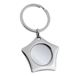 Portachiavi in metallo a forma di stella con cavità da 25 mm per chiavi e accessori - Product Image 1