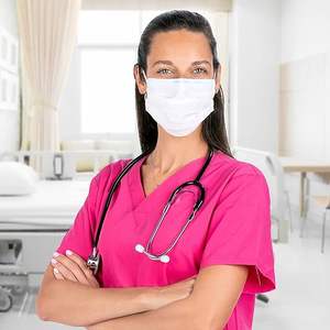 3 طبقات حماية مريحة للاستعمال مرة واحدة غير منسوجة عبوة فردية قناع وجه أبيض مسطح يوميًا - Product Image 4