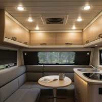 DAMAVO - Lumière de toit LED marine ultra-mince 3 pouces 7 pouces étanche 12V-24V pour bus, camping-car, intérieur automobile