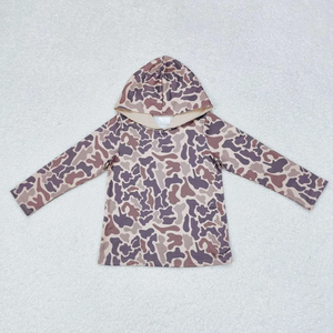 Hauts à capuche personnalisables pour enfants en bas âge, garçons, imprimé camouflage, manches longues, vêtements décontractés pour enfants, vêtements d'automne - Product Image 4