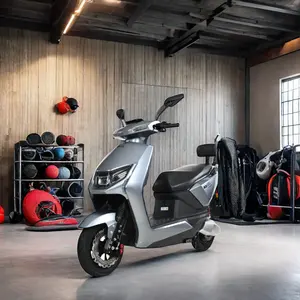 2000W/1500W Scooter électrique pour adultes Bluetooth Smart Sensor E-Bike avec frein à disque avant et siège 48V Ev Scuter Moped