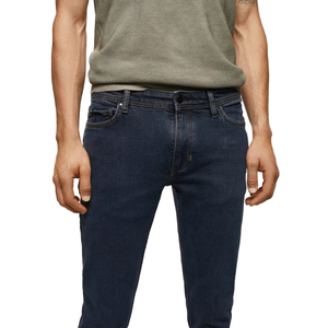 ใหม่บุรุษแฟชั่นลำลองตรงสีทึบระบายอากาศได้ดีเอวกลางกางเกงยีนส์ขนาดกลางคุณภาพสูงกางเกงผ้าฝ้ายเดนิมฤดูใบไม้ผลิฤดูร้อนฤดูใบไม้ร่วง - Product Image 1