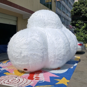 Quảng cáo inflatables trang trí trong nhà 3M 5m khổng lồ treo lông Fluffy sang trọng Inflatable đám mây cho sự kiện trang trí sân khấu - Product Image 6