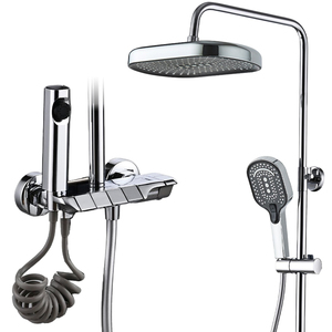 Colonne <span class=keywords><strong>de</strong></span> <span class=keywords><strong>douche</strong></span> commerciale en acier inoxydable noir <span class=keywords><strong>de</strong></span> qualité supérieure, système <span class=keywords><strong>de</strong></span> <span class=keywords><strong>douche</strong></span> coulissant pour <span class=keywords><strong>cabine</strong></span> intérieure avec douchette bidet - Product Image 4