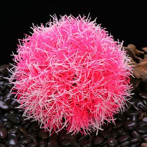 Pecera paisaje decoración medio círculo simulación planta musgo bola plástico Artificial agua <span class=keywords><strong>falsa</strong></span> hierba - Product Image 3