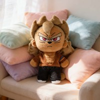 Peluche humanoïde personnalisée avec tenue sur mesure en tissu premium pour cadeaux de Noël, articles de fans, vente en gros