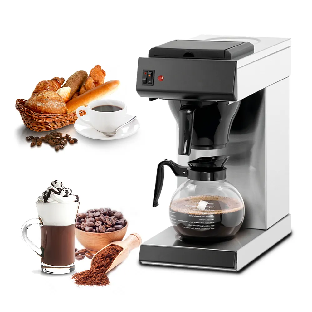 18 bardak ticari amerikan kahve makinesi bira Espresso makinesi otomatik kahve makinesi için restoran ofis
