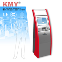 Kiosque d'auto-enregistrement à l'aéroport avec écran tactile capacitif, scanner de passeport, lecteur de codes-barres, imprimante de cartes d'embarquement, processeur Intel Core I3 1080p OEM