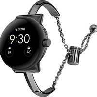 Correa de Reloj Universal de Metal para Google Pixel Watch, Brazalete de Lujo para Mujer, Compatible con iWatch Serie SE 1 2 3 4 5 6 7 8 9 10 Ultra
