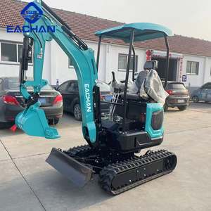 Envío gratis Mini máquina excavadora 1,8 toneladas maquinaria de ingeniería Diesel Micro Bagger paisajismo goma sobre orugas pequeña excavadora - Product Image 2