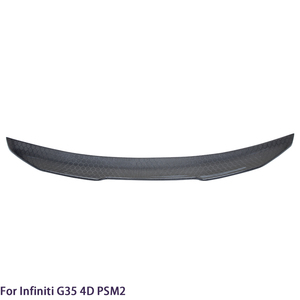 Alerón Trasero de Fibra de Carbono Estilo PSM para Serie G25 G35 G37 Sedán de 4 Puertas, 2007-2014 (no Compatible con STC) - Product Image 2