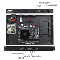 Pfsense网关防火墙路由器Ce-leron J4125 6以太网端口网络迷你服务器电脑1u Linux工业台式电脑