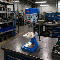 Machine de perçage et de taraudage certifiée CE WDDM, petite perceuse à colonne pour atelier de métallurgie, machine de perçage de métaux