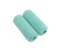 TOPMAN Lot de 2 Rouleaux de Rechange Jumbo Mini Parrot en Microfibre de 4 Pouces x 3/8 Pouces à Démontage Rapide avec Noyau en Acier Inoxydable Haute Performance