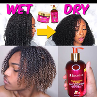 Shampoo et après-shampoing au miel de grenade en marque privée, hydrate, donne de l'éclat, crème coiffante, masque, gel pour les bords, ensemble 6 en 1