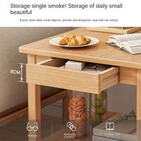 Table basse moderne en bois à double plateau pour salon, accessoire de canapé, meuble de rangement pour la maison