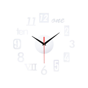 90CM Big Home <span class=keywords><strong>Wanduhr</strong></span> 3D DIY Acryl spiegel Aufkleber - Product Image 4