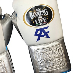 Professional No Boxing No Life High Quality MMA <b>Gloves</b> Boxing Training Genuine Cowhide Leather Boxing <b>Gloves</b> CP-BG-258 - Product Image 5