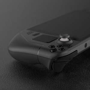 EXtremeRate Custom <b>Black</b> ABXY D-pad Bumper Trigger Buttons Full Replacement Buttons for Steam Deck LCD <b>Console</b> - Product Image 3