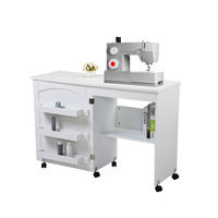 Table de salon Machine à coudre pliante Table Machine à coudre en bois blanc Table pliante maison salon
