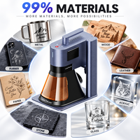 Machine laser portable 20W LP5, puissance de sortie 3D, graveur laser pour le bois, le métal, le papier, l'acrylique, le verre, le cuir