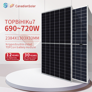 แผงโซลาร์เซลล์แบบโมโนคริสตัลไลน์สองหน้า ยี่ห้อ Canadian Trina <span class=keywords><strong>jinko</strong></span> กำลังไฟ 700w 690w 710w 705w 720w สำหรับบ้านของคุณ - Product Image 1