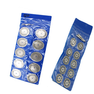 Mini juego de hojas de sierra <span class=keywords><strong>circular</strong></span> de diamante, molino de dientes, virutas de <span class=keywords><strong>esmeril</strong></span>, hoja de sierra eléctrica, herramientas de corte de piedra - Product Image 2