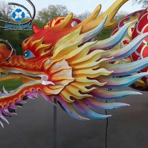 Anpu Lighting - Linterna Gigante con Motivo <span class=keywords><strong>de</strong></span> Cabeza <span class=keywords><strong>de</strong></span> Dragón Chino Colorido, Luz Decorativa <span class=keywords><strong>para</strong></span> Exteriores, Impermeable, <span class=keywords><strong>para</strong></span> Paisajes, Navidad, Halloween y Festivales - Product Image 6