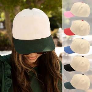 Casquette de baseball 5 panneaux en coton bicolore pour enfants et adultes, nouvelle mode 2025, sportive et ajustable pour l'extérieur - Product Image 3