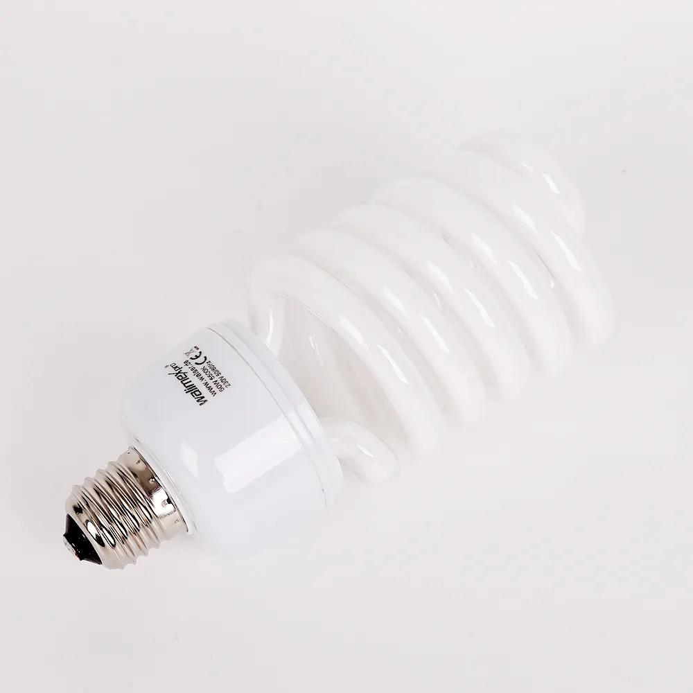 E27 220-240V 50W Studio Photography Flash Bulb Modeling Spiral Fluorescent Lamp for photo studio lighting