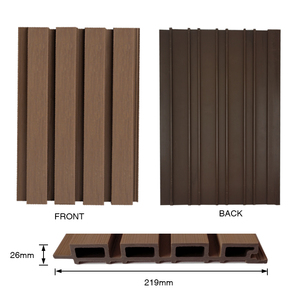 Revêtement mural extérieur en WPC personnalisé imperméable, panneau mural extérieur en composite bois-plastique - Product Image 2