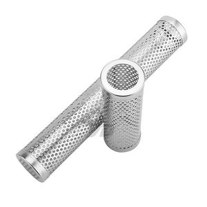 Grill 6 inci 340 baja tahan karat bulat pelet bumbu panggangan pipa pengasap - Product Image 2