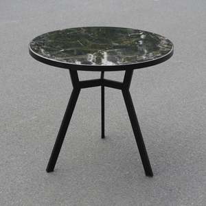 Mesa Redonda Moderna de Tres Patas, Muebles de Exterior Portátiles de Plástico para Cocina, Escuela y Comedor, Diseño Moderno Versátil - Product Image 2