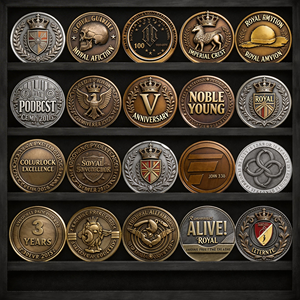 Pièces commémoratives personnalisées sur mesure avec logo 2D/3D en émail, alliage de zinc, plaqué or, argent, laiton – Collection de pièces de souvenir - Product Image 5