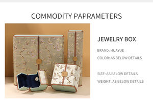 Huayue на заказ, двойная открытая дверь, роскошное классическое ожерелье, кольцо, браслет, подарочная упаковка, коробка для ювелирных изделий - Product Image 6