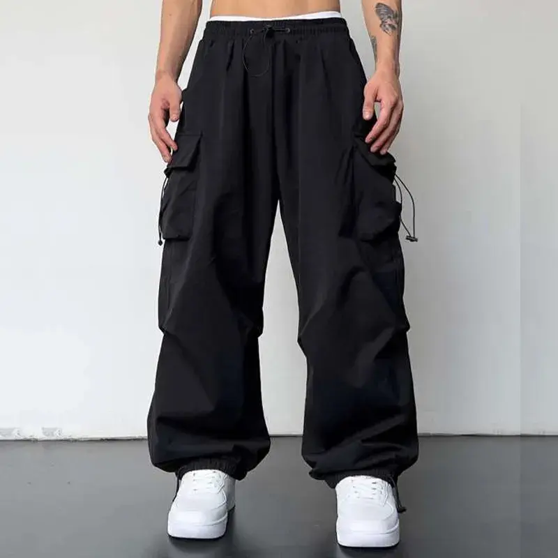 Custom Hochwertige Custom Outdoor Streetwear Camo Baggy Cargo Pants Benutzer definierte Fallschirm hose Herren