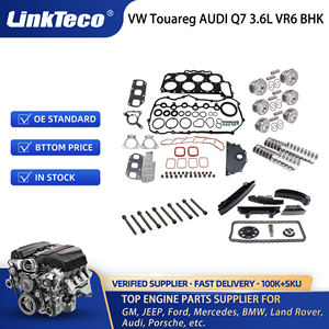 Linkteco tam conta seti 6x pistonlar yüzük başkanı cıvata motor rulmanı zamanlama zinciri kiti VW Touareg 06-10 için AUDI Q7 VW VR6 BHK - Product Image 2