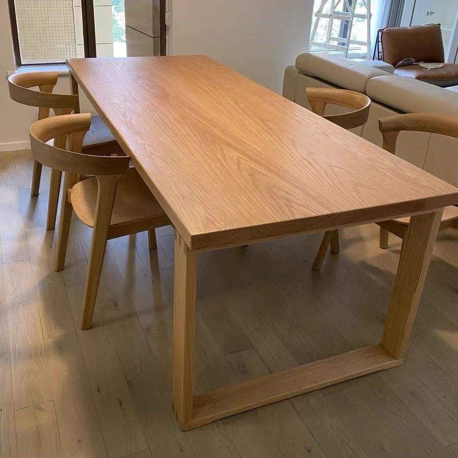 Pine wood dining table: 120*60*75