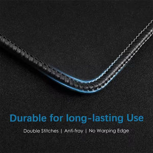 Mauspad mit genähter Kante Premium-strukturierte rutsch feste Gummi basis Maus matte - Product Image 6