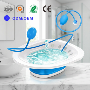 Bañera plegable de fábrica para bidé y baño de asiento, bañera de asiento médica para cuidado posparto con pulverizador de compresión para la salud femenina - Product Image 1
