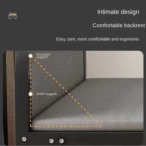 Односпальная современная раскладная кровать для дома, для взрослых и детей, с железным каркасом, для офиса, простая, для обеденного перерыва, для арендного помещения, для общежития, металлическая кровать - Product Image 4