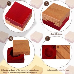 Casse-tête mystère mystère boîte-cadeau en bois Secret <span class=keywords><strong>Escape</strong></span> Room Puzzle mystère Puzzle boîte Rompecabezas pour <span class=keywords><strong>adulte</strong></span> - Product Image 6