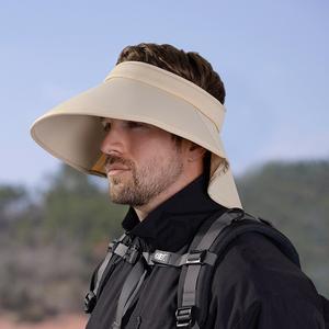 Chapeau de soleil d'été respirant à large bord pour femme avec protection du cou – Vente en gros - Product Image 2