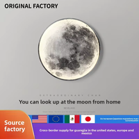 Lampe murale LED en fer 110-240V, style lune, pour couloirs et allées, vente en gros transfrontalière, luminaires d'intérieur, best-seller